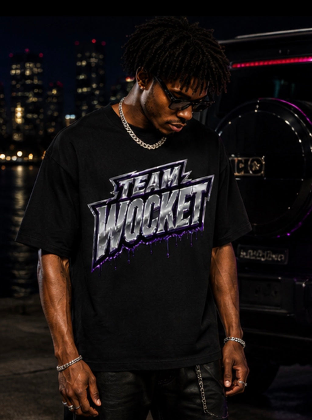Team Wocket™ Chrome Drip Heavyweight Tee