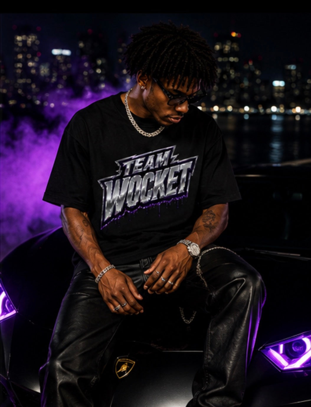 Team Wocket™ Chrome Drip Heavyweight Tee